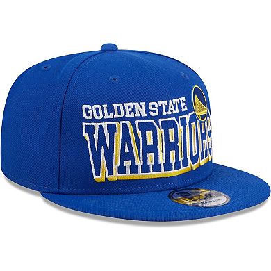 Men's New Era Royal Golden State Warriors Gameday 9FIFTY Snapback Hat