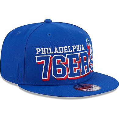 Men's New Era Royal Philadelphia 76ers Gameday 9FIFTY Snapback Hat
