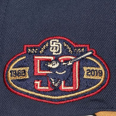 Men's Mitchell & Ness Navy San Diego Padres Work It Snapback Hat
