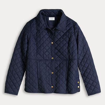 Women s Croft Barrow Quilted Snap Jacket