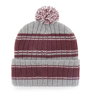 Men's '47 Gray Texas A&M Aggies Rexford Cuffed Knit Hat with Pom