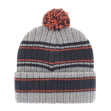 Men's '47 Gray Auburn Tigers Rexford Cuffed Knit Hat with Pom
