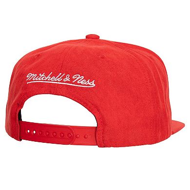 Men's Mitchell & Ness Red Chicago Bulls Sweet Suede Snapback Hat