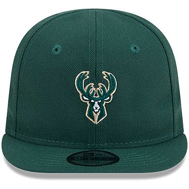 Newborn & Infant New Era Hunter Green Milwaukee Bucks My First 9FIFTY Evergreen Adjustable Hat