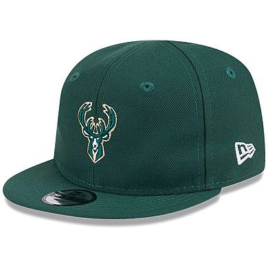 Newborn & Infant New Era Hunter Green Milwaukee Bucks My First 9FIFTY Evergreen Adjustable Hat