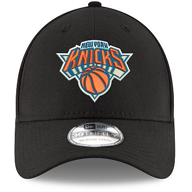 Men's New Era Black New York Knicks Official Team Color 39THIRTY Flex Hat