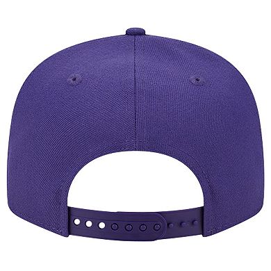 Men's New Era Purple Phoenix Suns Evergreen Script Side Patch 9FIFTY Snapback Hat