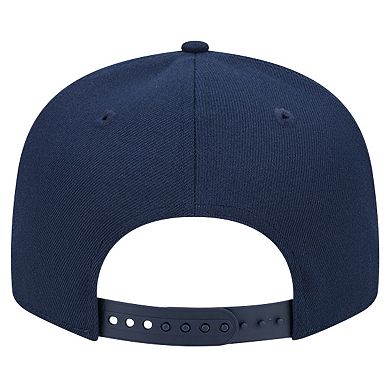 Men's New Era Navy Denver Nuggets Evergreen Script Side Patch 9FIFTY Snapback Hat