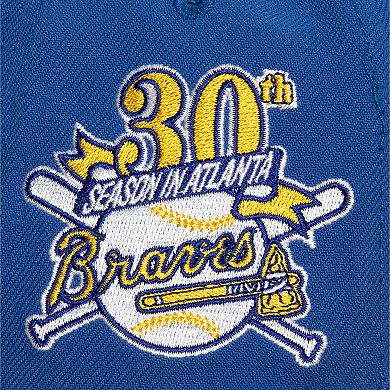 Men's Mitchell & Ness Royal/Gold Atlanta Braves Hometown Snapback Hat