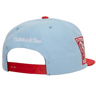 Men's Mitchell & Ness Light Blue/Red Chicago White Sox Hometown Snapback Hat