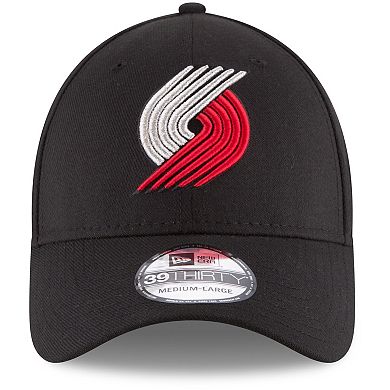 Men's New Era Black Portland Trail Blazers Team Classic 39THIRTY Flex Hat