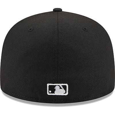Men s New Era Black San Francisco Giants 25th Anniversary Spring Training Botanical 59FIFTY Fitted Hat