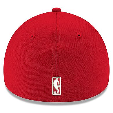 Men's New Era Red Houston Rockets Team Classic 39THIRTY Flex Hat