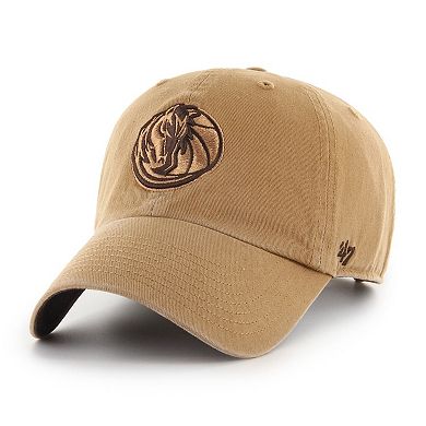 Men's '47 Tan Dallas Mavericks Ballpark Clean Up Adjustable Hat