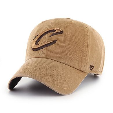 Men's '47 Tan Cleveland Cavaliers Ballpark Clean Up Adjustable Hat