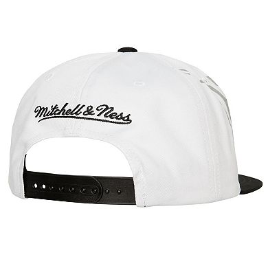 Men's Mitchell & Ness White Brooklyn Nets Hot Fire Snapback Hat