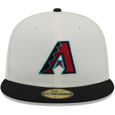 Men's New Era Cream Arizona Diamondbacks Evergreen Chrome 59fifty 