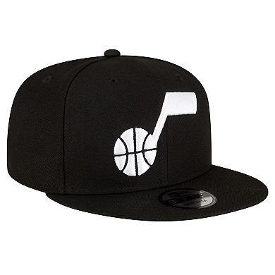 Men's New Era Black Utah Jazz Official Team Color 9FIFTY Snapback Hat