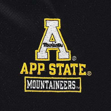 Men's Champion Black Appalachian State Mountaineers Textured Quarter-Zip Jacket