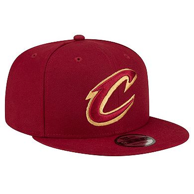 Men's New Era Wine Cleveland Cavaliers Official Team Color 9FIFTY Snapback Hat
