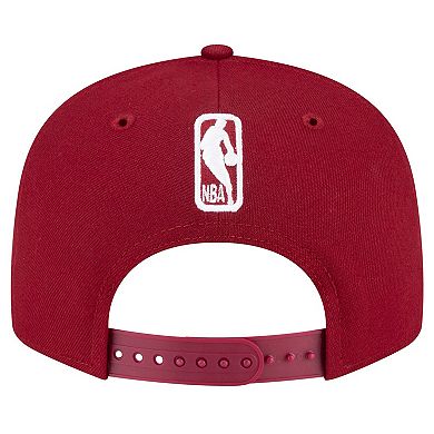 Men's New Era Wine Cleveland Cavaliers Official Team Color 9FIFTY Snapback Hat