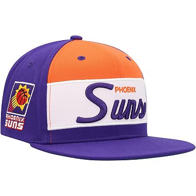 Men's Mitchell Ness White/Purple Phoenix Suns Retro Sport Color