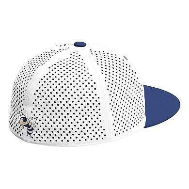 Men's adidas White Georgia Tech Yellow Jackets On-Field Baseball Fitted Hat