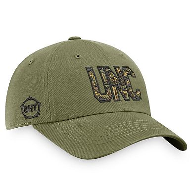 Men's Top of the World Olive North Carolina Tar Heels OHT Military Appreciation Unit Adjustable Hat