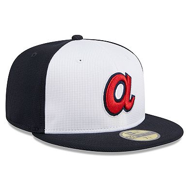 Men's New Era  White Atlanta Braves 2024 Batting Practice 59FIFTY Fitted Hat