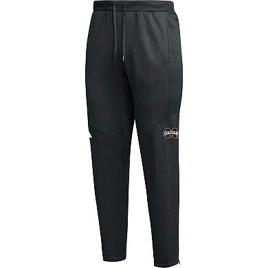 Men's adidas Black Mississippi State Bulldogs 2023 Travel AEROREADY Tapered Pants