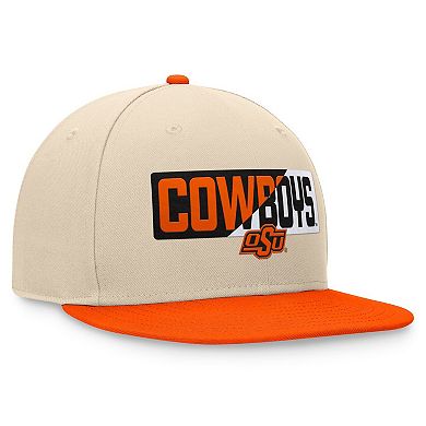 Men's Top of the World Khaki Oklahoma State Cowboys Goalaso Snapback Hat