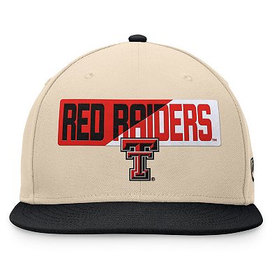 Men's Top of the World Khaki Texas Tech Red Raiders Goalaso Snapback Hat