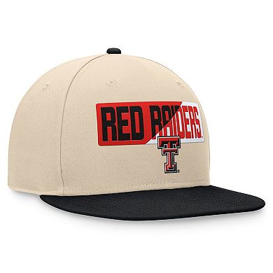 Men's Top of the World Khaki Texas Tech Red Raiders Goalaso Snapback Hat