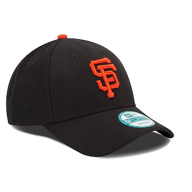Men's New Era Black San Francisco Giants Team League 9FORTY Adjustable Hat