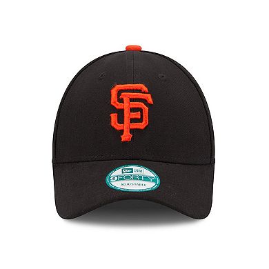 Men's New Era Black San Francisco Giants Team League 9FORTY Adjustable Hat