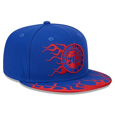 Men's New Era Royal Philadelphia 76ers Rally Drive Flames 9FIFTY