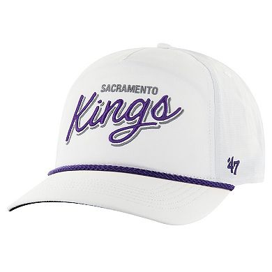 Men's '47 White Sacramento Kings Fairway Hitch brrr Adjustable Hat
