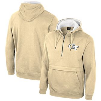 Men's Colosseum Gold Georgia Tech Yellow Jackets Team Half-Zip Pullover Hoodie