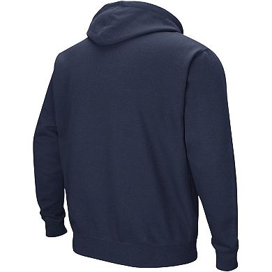 Men's Colosseum Navy Georgia Tech Yellow Jackets Sunrise Pullover Hoodie