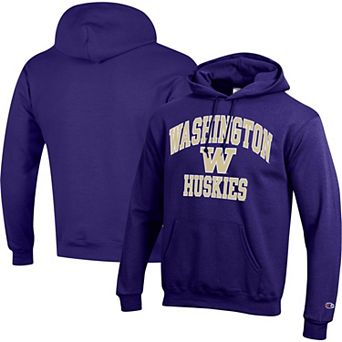 Men's Champion Purple Washington Huskies High Motor Pullover Hoodie
