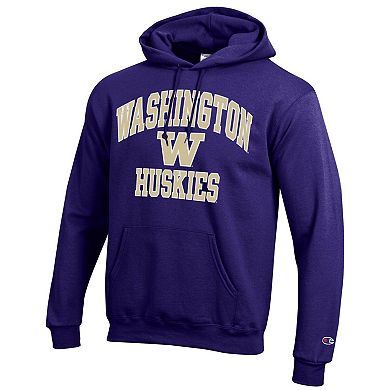 Men's Champion Purple Washington Huskies High Motor Pullover Hoodie