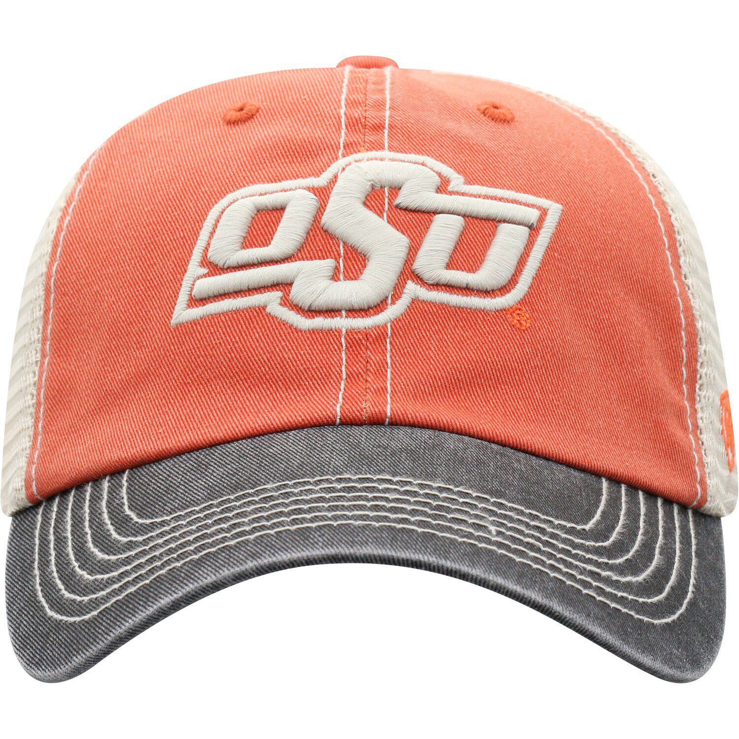 thumbnail image 2 of Top Of The World Men's Texas Longhorns Offroad Trucker Snapback Hat – Burnt Orange, NCAA, One Size 2 of 6