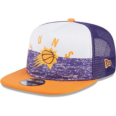 Men's New Era Purple Phoenix Suns Arch A-Frame Trucker 9FIFTY SnapbackÂ Hat