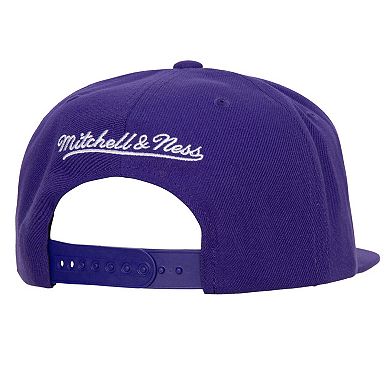 Men's Mitchell & Ness Purple Los Angeles Lakers Champ Stack Snapback Hat