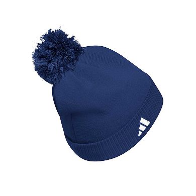 Men's adidas Navy Georgia Tech Yellow Jackets 2023 Sideline COLD.RDY Cuffed Knit Hat with Pom