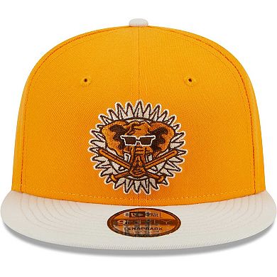 Men's New Era Gold Oakland Athletics Tiramisu 9FIFTY Snapback Hat