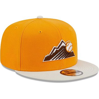 Men's New Era Gold Colorado Rockies Tiramisu  9FIFTY Snapback Hat