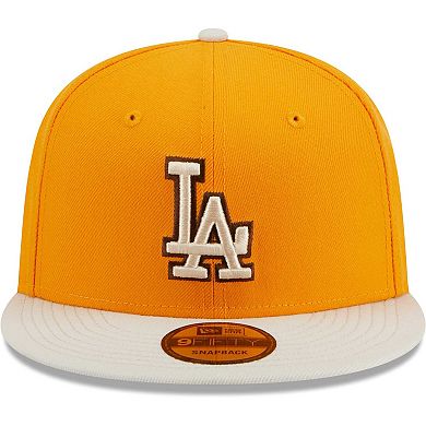 Men's New Era Gold Los Angeles Dodgers Tiramisu 9FIFTY Snapback Hat