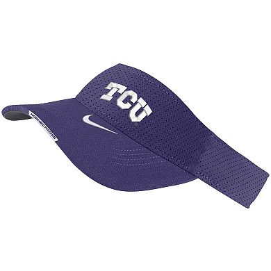 Men's Nike  Purple TCU Horned Frogs 2023 Sideline Performance Adjustable Visor