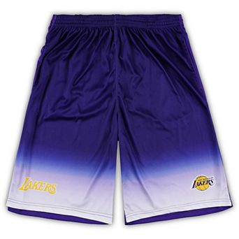 Men's Fanatics Branded Purple Los Angeles Lakers Big & Tall Fadeaway Shorts